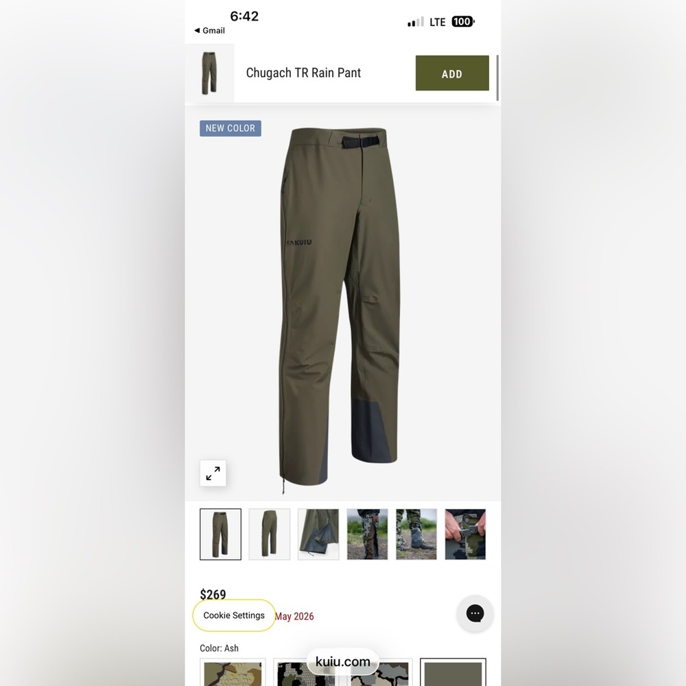 KUIU rain pants